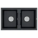 Кухонная мойка Paulmark Tandem 80/2 (810*500) Черный (418/BLM)