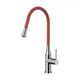 Смеситель Omoikiri Yatomi-BN-R (4994248) Нержавеющая сталь/Красный