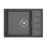 Кухонная мойка Granfest Vertex 680L (680*500) Графит