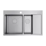 Кухонная мойка Omoikiri Akisame 78-2-IN-L (4973062) нержавеющая сталь