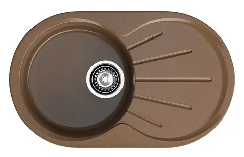 Кухонная мойка Granfest Rondo 750L (746*455) Терракот