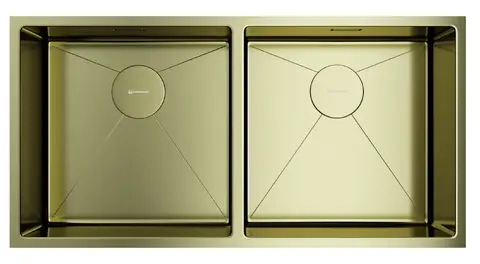Кухонная мойка Omoikiri Taki 86-2-U/IF-LG (4993792) светлое золото