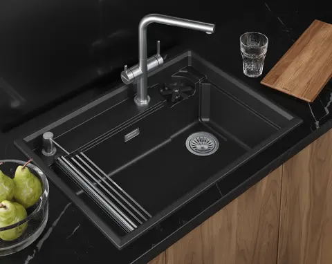 Кухонная мойка Granula KS-7308RU (730*520) Шварц