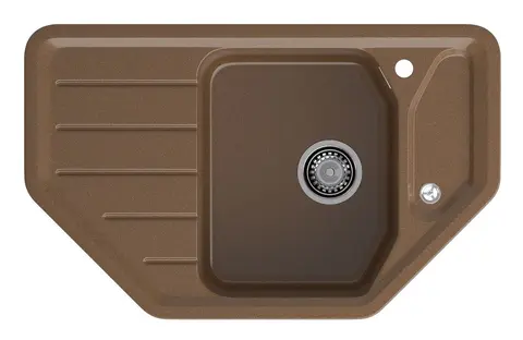 Кухонная мойка Granfest Corner 800E (790*490) Терракот