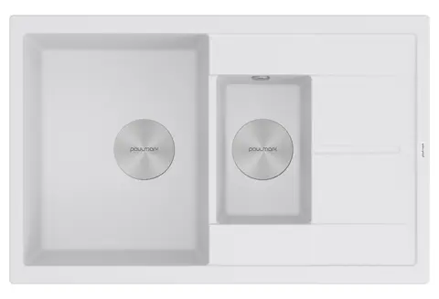 Кухонная мойка Paulmark Flugen 60/1,5 (775*495) Белый матовый 431/WH