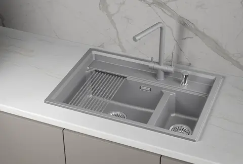 Кухонная мойка Granula KS-7302i (730*510) Алюминиум