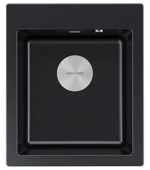 Кухонная мойка Paulmark Kante 40 (415*490) Черный (418/BLM)