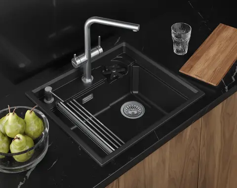 Кухонная мойка Granula KS-5807RU (580*520) Шварц