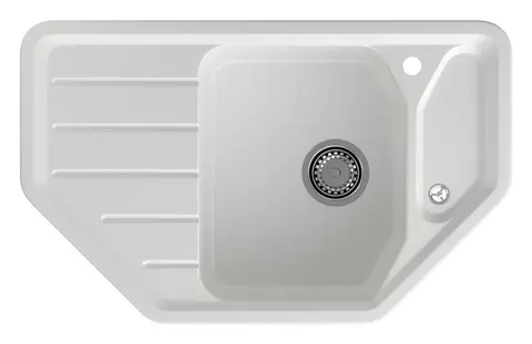 Кухонная мойка Granfest Corner 800E (790*490) Иней